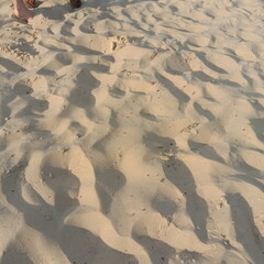 footprints in the sand
