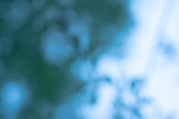 Abstract blue bokeh defocused natural background © UPictures