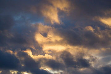 Stormy clouds background