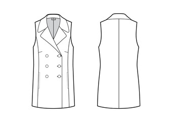 A Vector Illustration of Waistcoat