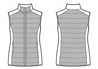 A Vector Illustration of Sport Waistcoat