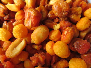 Dried fruit snack peanuts delicious hard corn