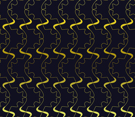 Seamless pattern with golden lines