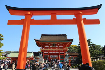 Fushimi Inari Taisha shrine in Kyoto, Japan