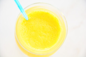 fresh orange juice on a white
