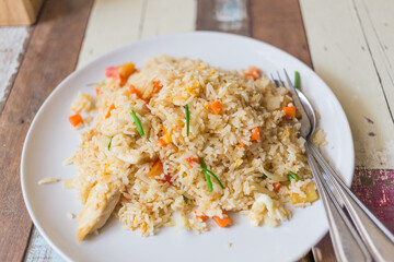 Khao Pad with Chicken