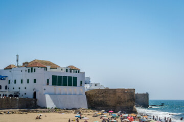 A tour of the old city of assilah in summer in sunny day