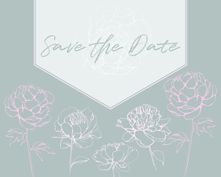 Invitation to your wedding, birthday, baby shower, etc. Vector