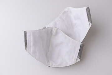 cloth face mask design handmade from fabric cotton inside material with salu muslin soft textile,...