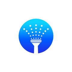 water sprinkler vector icon on white