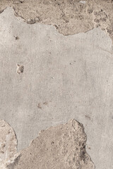 Background - Texture of gray cracked concrete pavement. place for text