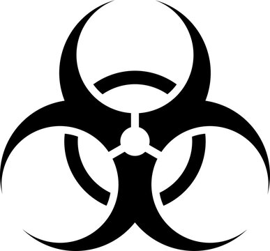 Biological Hazard or Biohazard Sign. Vector Image.