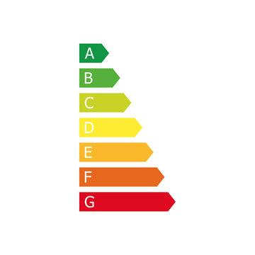 Energy building bar isolated icon in flat style. Vector