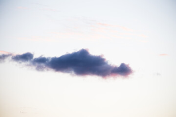 Beautiful magnificent clouds at sunset in the sky
