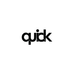 quick letter original monogram logo design