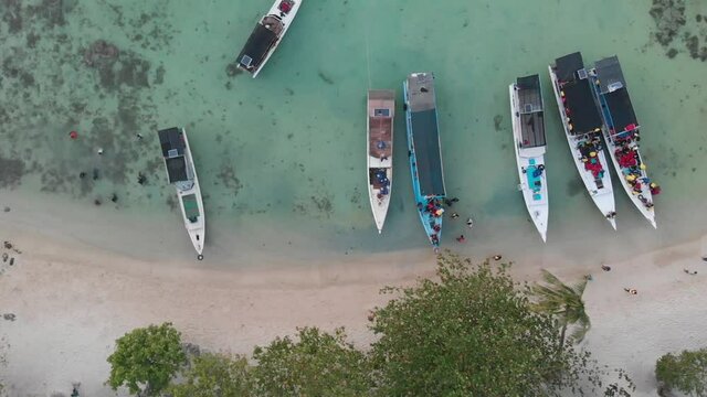 beautiful beach on the central java