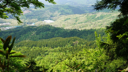 Fototapeta na wymiar 岡山県　鏡野町の風景