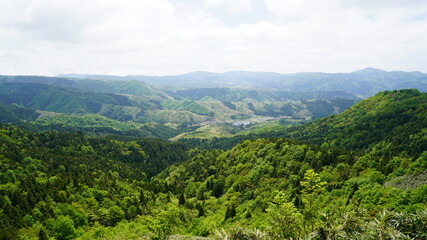 Fototapeta na wymiar 岡山県　鏡野町の風景