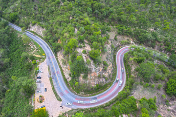 Aerial view Kaokard Viewpoint at Khon Kaen in Thailand.