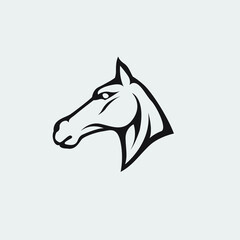 Obraz premium HORSE LOGO Vector Illustration design