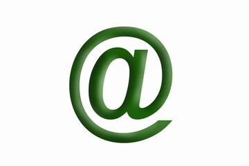 The symbol is a grassy green on a white background.