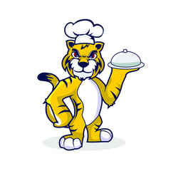 yellow tiger chef bring food