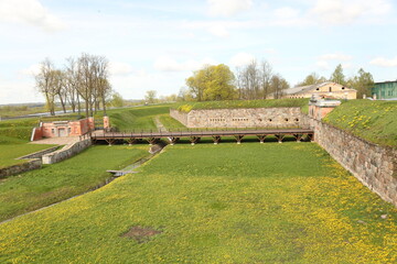 View with the rampart of the Daugavpils Fortress