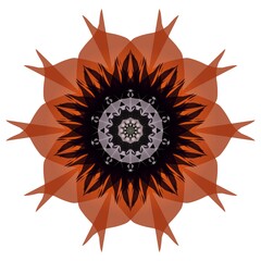 Vector illustration of a luxury mandala with a simple design