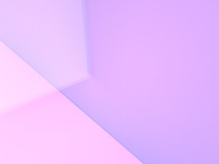 3d rendering of modern abstract shapes in pastel color background