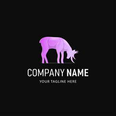 Colorful Deer Logo Design. Gradient Style Animal logo