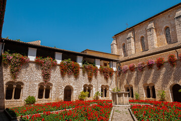 Veroli, Frosinone, Lazio. The abbey of Casamari.  It is one of the most important Italian...