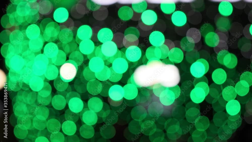 Poster soft defocused new year holidays light abstract background with bokeh balls, out of focus flashing c