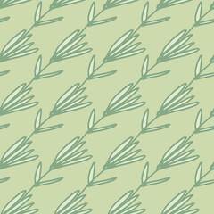 Geometric little forest flowers seamless pattern. Field of flowers background. Floral wallpaper.