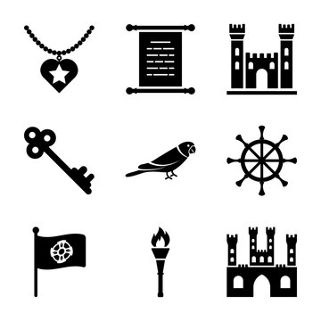 Fairy Tale Solid Icons List 