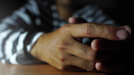 Businessman prisoners and severe stress symptoms occur
