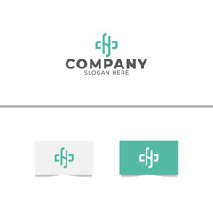 Letter H Arrow Logo Design Vector Template