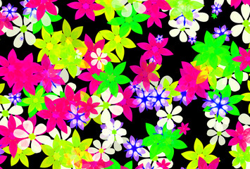 Fototapeta na wymiar decorative floral flowers background