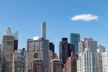 Obraz na płótnie Canvas Midtown Manhattan New York City Skyline Scene