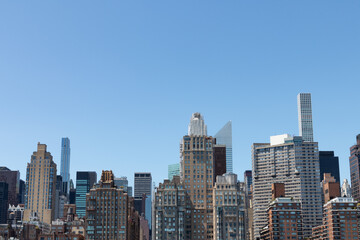 Fototapeta na wymiar Midtown Manhattan New York City Skyline Scene