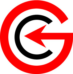 CG Letter mark Logo Vector