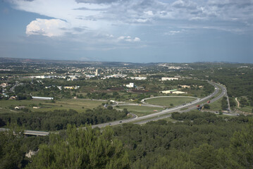 Highway in south of France.