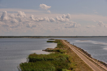 Peaceful Liepaja Lake in summer