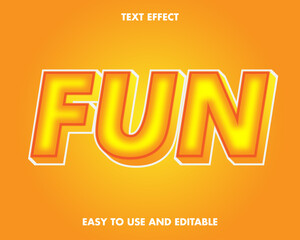 Editable text effect - fun style