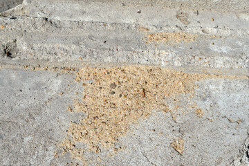 large old stone in close-up