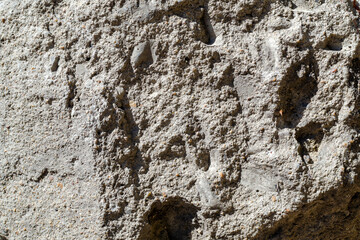 large old stone in close-up