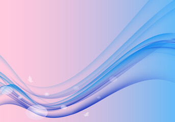 Gradient background with wave.