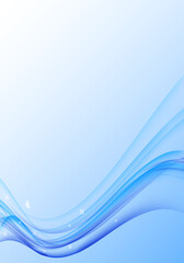 Blue background with wave