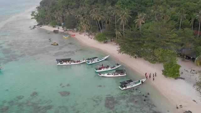 beautiful beach on the central java