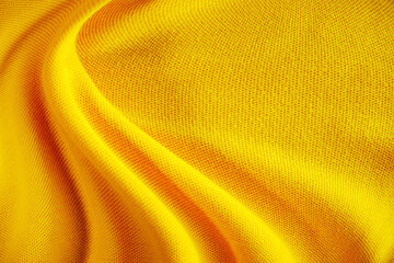 Abstract yellow fabric texture, in soft style, copy space, used for background.