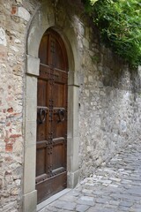 Fototapeta na wymiar The hidden door to be opened in Tuscany Italy